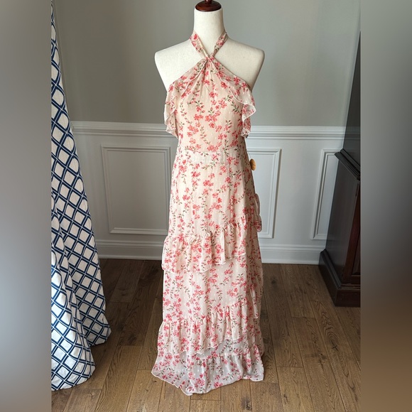 NEW Style Cheat High Neck Floral Maxi Dress size 6 - Picture 3 of 13